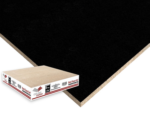 Suspended black ceiling tiles - ceiling,