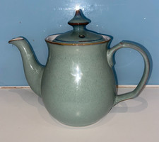 Denby Regency Green Modern Shape Tea Pot Approx 1 litre vintage