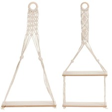 Wooden Floating Hanging Shelf