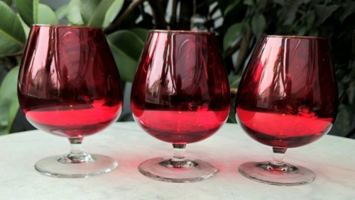 Vintage small ruby red - vintage,