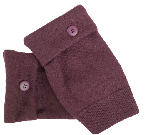 Fingerless gloves purple 100 - purple, 100%