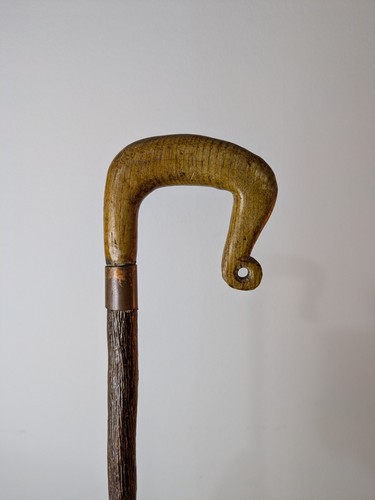 Vintage shepherds crook wooden - vintage,