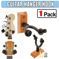 Wooden Wall Mount Guitar Hanger Hook Stand Holder for Guitar Bass Ukulele Banjo