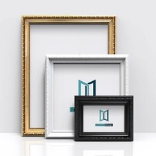 ORNATE SHABBY CHIC STYLE GOLD BLACK WHITE CREAM PICTURE PHOTO POSTER FRAME