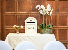 Large White Wedding Post Box With Key