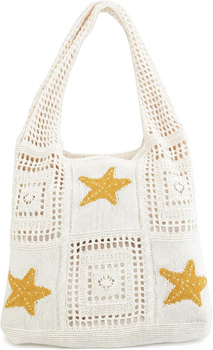 Women crochet knit tote - women's,
