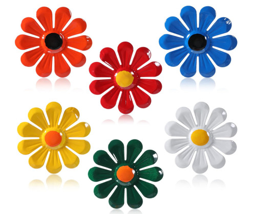 6pcs metal wall flowers - wall,