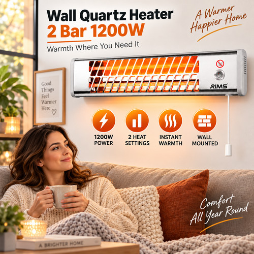 Wall mounted 600 1200w quartz - wall, 600/1200w