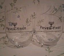 DARTINGTON Fever-Tree Glass Tumbler x 2 Immaculate Unused Condition 