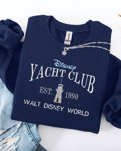 Embroidered disney yacht club - embroidered,