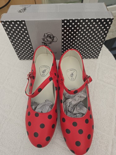 Red polka dot - red, ladies