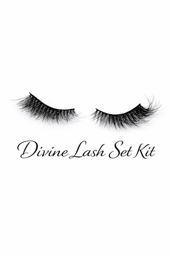 Wispy false eyelashes kit - false,