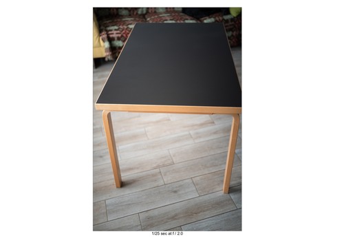 Artek alvar aalto table - table., black