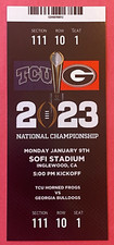2023 National Championship 1/9 Replica Ticket - GEORGIA Bulldogs vs TCU @ SOFI