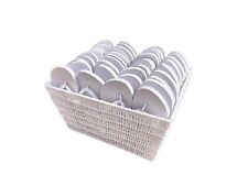 80 Pairs White Wedding Flip Flops Bulk Wholesale | Basket Included | Party Guest