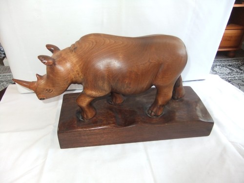 Vintage large carved wooden - vintage,