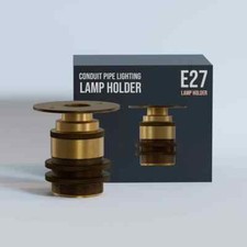 Industrial Lamp Light Bulb Holder Edison E27 Fitting Threaded 20mm Conduit Pipe