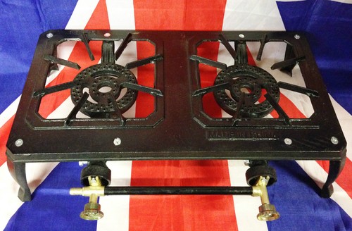 Cast iron double gas burner - iron,