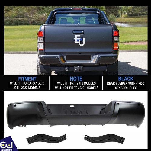 New black rear bumper - with, 4