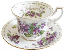 Royal Albert Flower of The Month February  Tea Cup Saucer