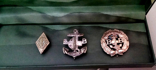 Vintage boys brigade badges - boys,