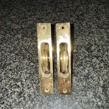 Pair Of Solid Brass 5” Sash