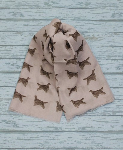Gordon setter dog print scarf
