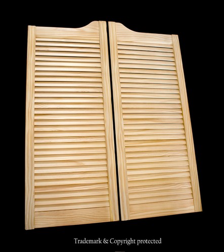 Cafe door pine louvered - louvered, 24"