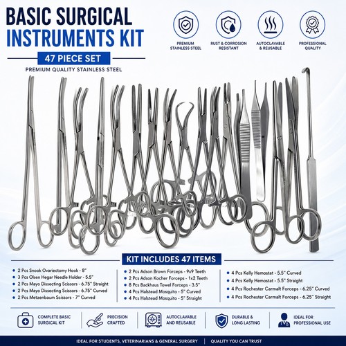 Basic surgical instruments - surgical, kit