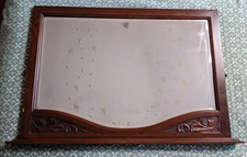 Antique Overmantel Mirror Hand