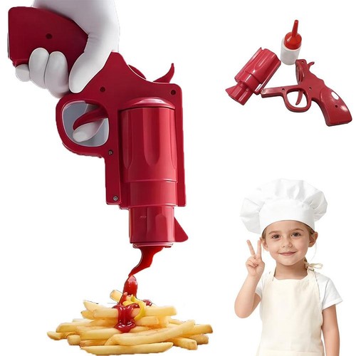 Gun ketchup dispenser - dispenser,, kitchen