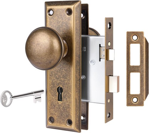 Mortise lock set for interior - for,