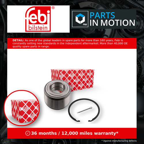 Wheel bearing kit - fits, toyota