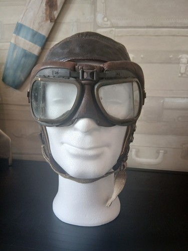 Raf type flying helmet and - c,