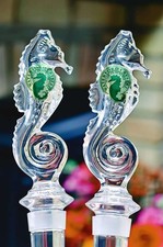 2 Waterford Crystal Seahorse