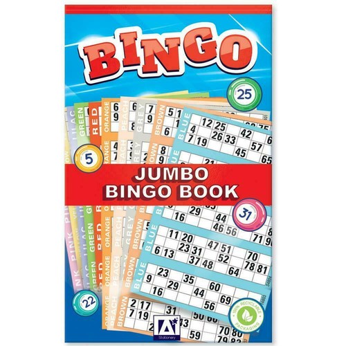 Jumbo bingo books pads - 25, x