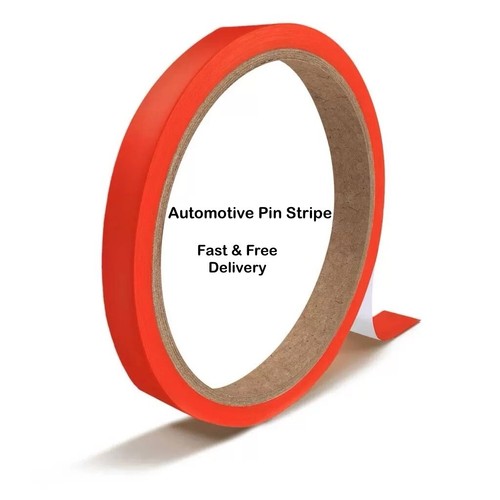Red pin stripe paintwork - red,