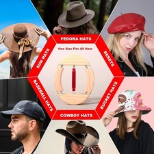 4-Way Adjustable Wooden Hat