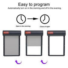］Automatic Chicken Coop Door Opener With Timer Light Sensor 100‑240V Gray