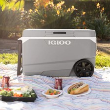 Igloo Max Cold Pro 85 Litre (90 US QT) Rolling Cooler Wheeled Coolbox 35096