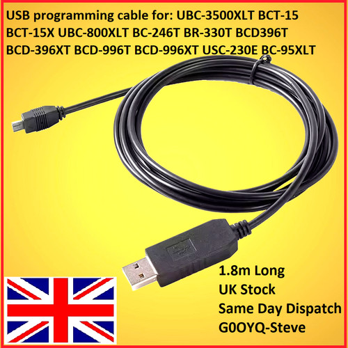 Usb programming cable - programming, uniden