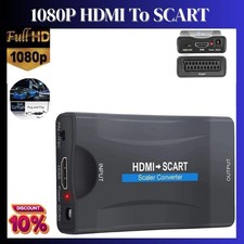 1080P HDMI To SCART Composite Video Converter Audio Adapter for DVD SKY BOX PS3