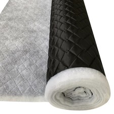 QUILTED FABRIC BLACK