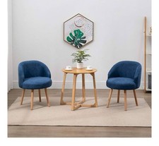 Set of 2 Fabric Tub Chairs, Small Living Room Chairs