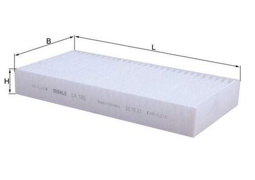 Mahle la180 filter - mahle, cabin