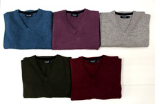 James Pringle Extra Fine Lambswool V Neck Sweater Jumper ~ Sizes S M L XL XXL