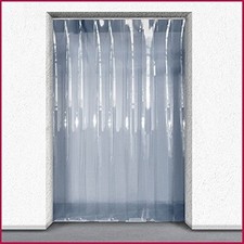 PVC Strip Curtain / Pedestrian / Industrial Door Kit - 4m (w) x 2.5m (d) 200 x 2