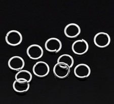 Jump Rings Open 5mm - 1.2mm (21 Gauge) - 100pcs Silver Plated Findings Jewellery
