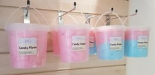 4x Fresh Pink or Pink/ Blue Cotton Candy Floss Sugar Party Handmade Fairground