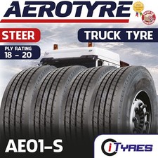 X4 295 80 22.5 AEROTYRE AE01-S HIGH MILEAGE 18PLY TRUCK,LORRY,HGV STEER TYRES